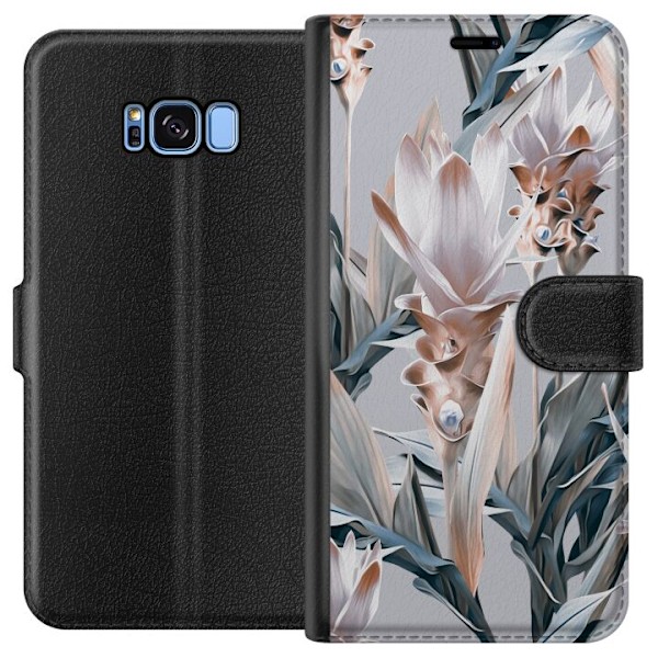 Samsung Galaxy S8 Tegnebogsetui Blomst