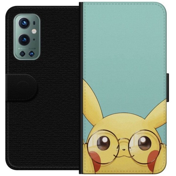 OnePlus 9 Pro Plånboksfodral Pikachu glasögon