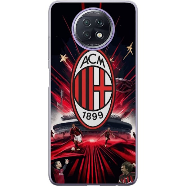 Xiaomi Redmi Note 9T Läpinäkyvä kuori AC Milan