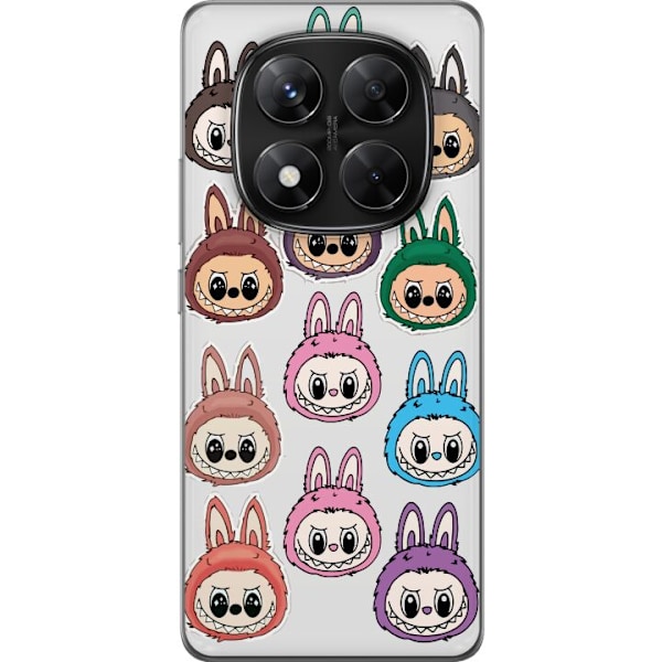 Xiaomi Redmi Note 14 Pro Gjennomsiktig deksel Labubu Macaron M
