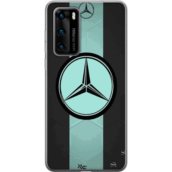 Huawei P40 Läpinäkyvä kuori Mercedes