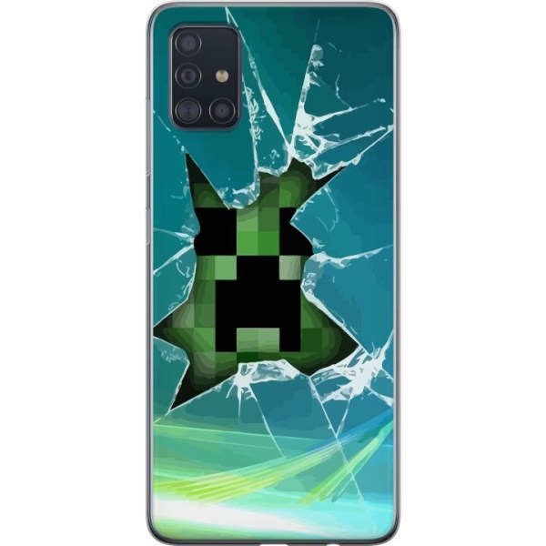 Samsung Galaxy A51 Gennemsigtig cover MineCraft