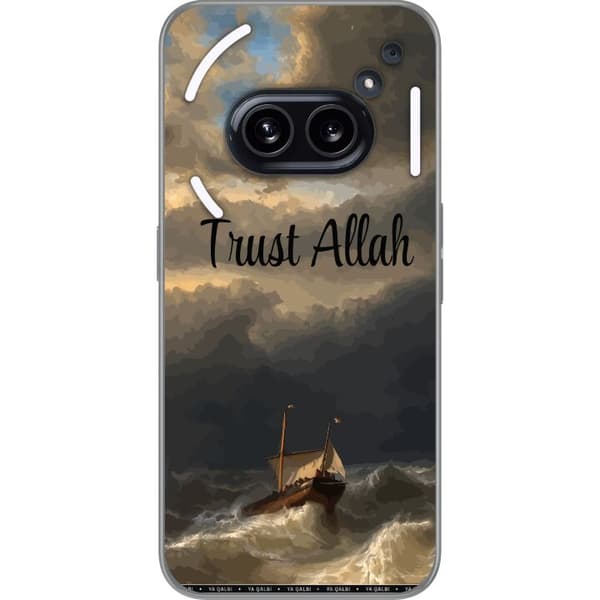 Kompatibelt Mobildeksel til Nothing Phone (2a) Plus Trust Allah över stormigt hav brun