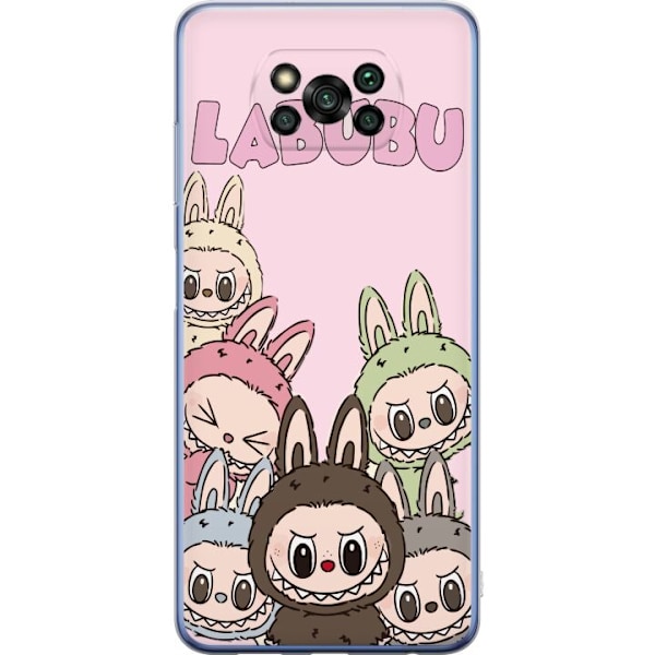 Xiaomi Poco X3 Pro Gennemsigtig cover Labubu Classics