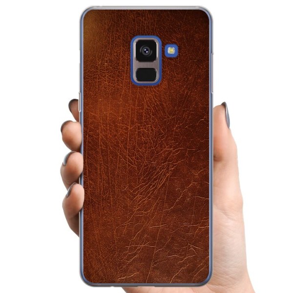 Samsung Galaxy A8 (2018) TPU Matkapuhelimen kuori Nahka
