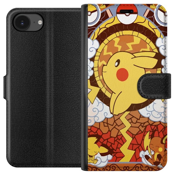 Apple iPhone 16e Lompakkokotelo Pikachu