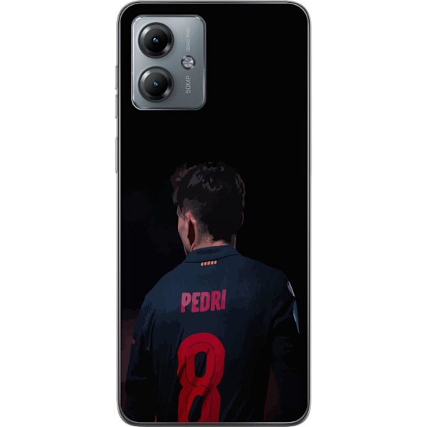 Motorola Moto G14 Genomskinligt Skal Pedri FC Barcelona Fotbol