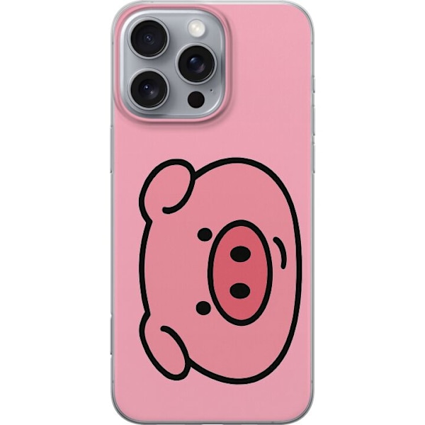 Apple iPhone 16 Pro Max Genomskinligt Skal Kawaii Piggy