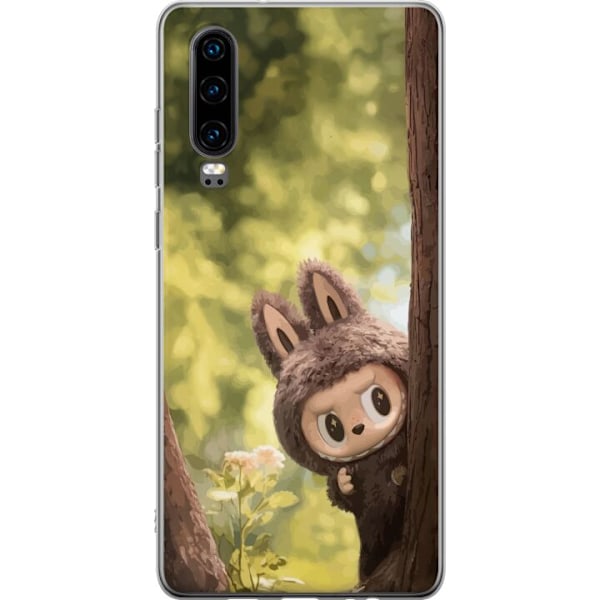 Huawei P30 Läpinäkyvä kuori Labubu Graffiti Vibes – Katutaide hirviömuodossa