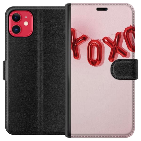 Kompatibel Tegnebogsetui til Apple iPhone 11 Valentinsdag XOXO