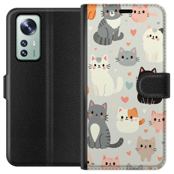 Kompatibel Tegnebogsetui til Xiaomi 12 Katte