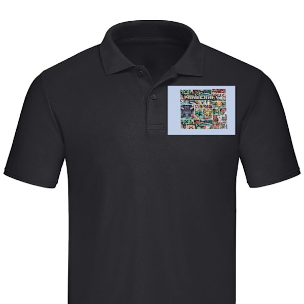 Pikeepaita Aikuisille | Tyylikäs Pikeepaita Minecraft Taide Musta X-Large
