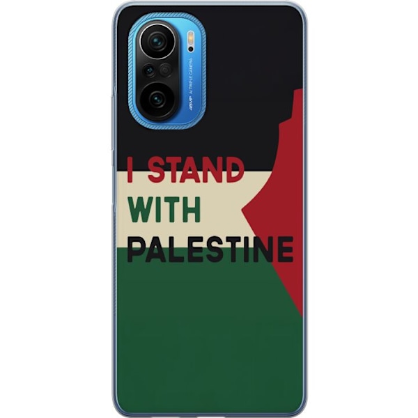 Xiaomi Poco F3 Gennemsigtig cover Stå sammen med Palæstina -