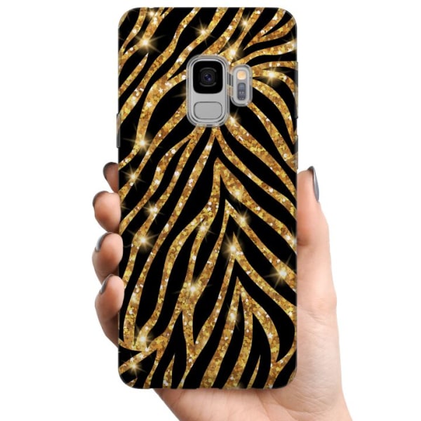 Samsung Galaxy S9 TPU Mobilcover Guld & Glitter