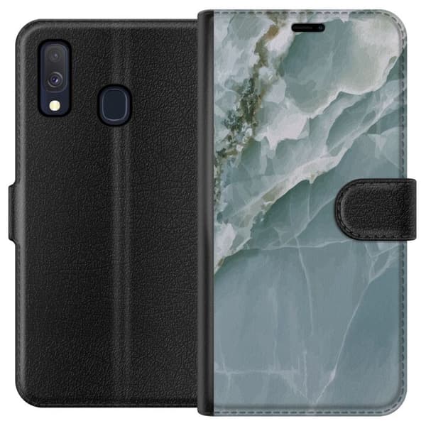 Kompatibel Tegnebogsetui til Samsung Galaxy A40 Marmor Ishøj
