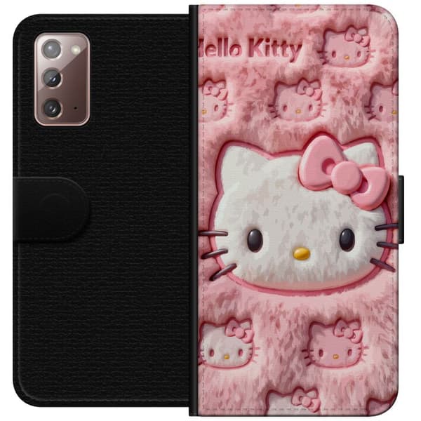 Kompatibel Tegnebogsetui til Samsung Galaxy Note20 Sød pink