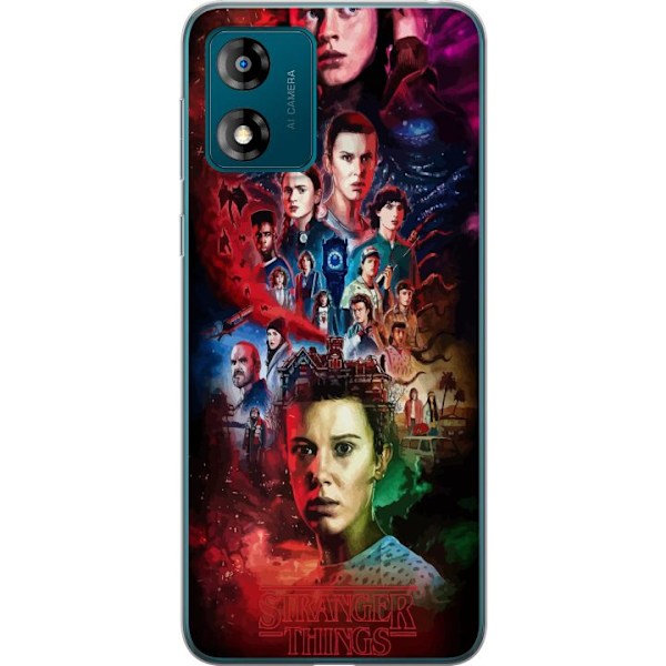 Motorola Moto E13 Gjennomsiktig deksel Stranger Things