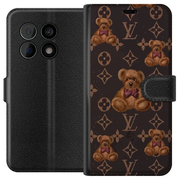 OnePlus 10 Pro Tegnebogsetui Louis Vuitton Teddybjørn Mønster Luksus Mode Design Populært Motiv Mode Trend Luksuriøse Accessories