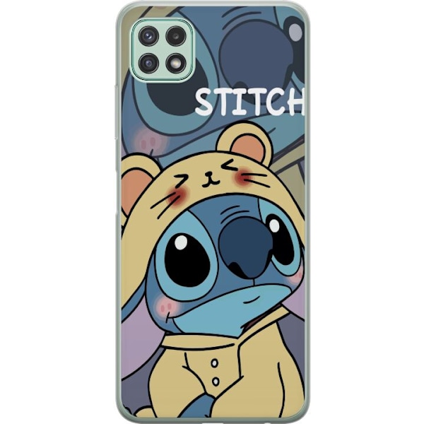 Samsung Galaxy A22 5G Genomskinligt Skal Stitch