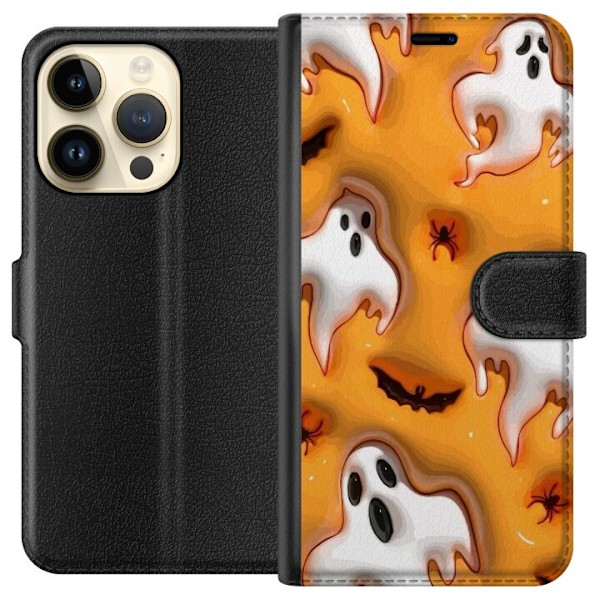 Apple iPhone 14 Pro Plånboksfodral Halloween 3D 2024