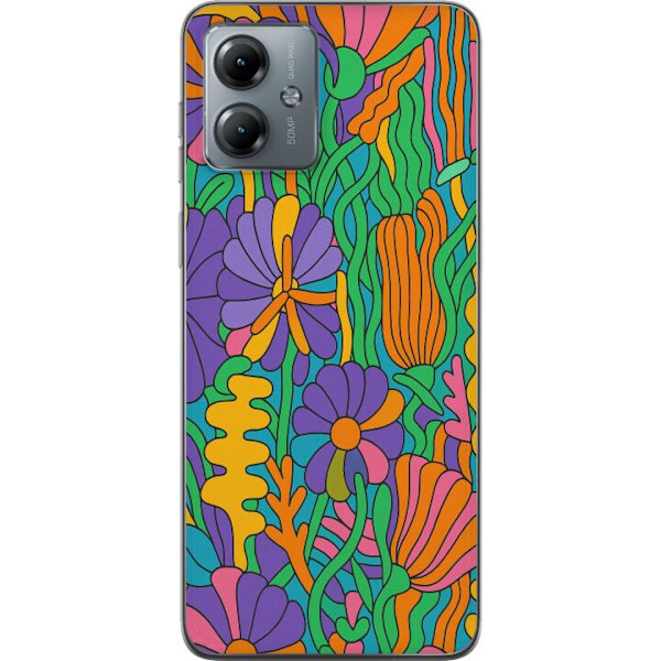Motorola Moto G14 Genomskinligt Skal Color Pop
