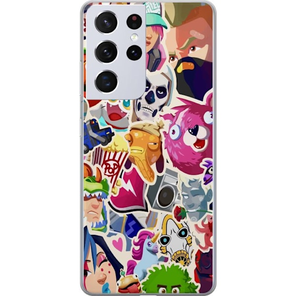 Samsung Galaxy S21 Ultra 5G Gennemsigtig cover Fortnite