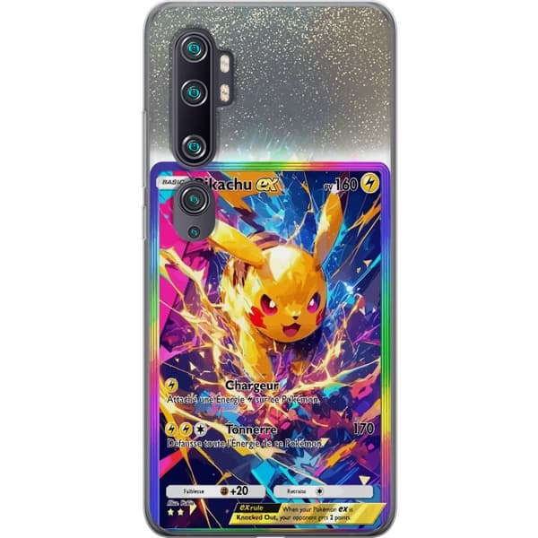 Kompatibelt Mobildeksel til Xiaomi Mi Note 10 Pikachu gul