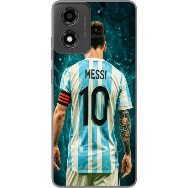 Kompatibelt Mobildeksel til Motorola Moto E14 Messi