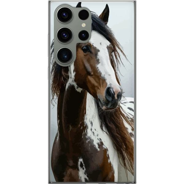 Samsung Galaxy S23 Ultra Läpinäkyvä kuori Hevonen Eläimet Aihe Graafinen Suunnittelu Luonto Vahva Aihe Suosittu Taide Eläinten Teema Ratsastus