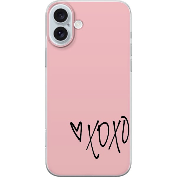 Apple iPhone 16 Plus Gennemsigtig cover XOXOXO