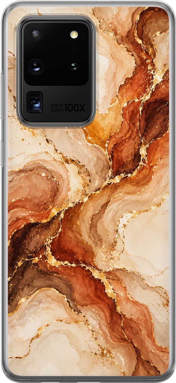 Kompatibelt Mobildeksel til Samsung Galaxy S20 Ultra Høstagat beige