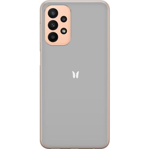 Kompatibelt Mobildeksel til Samsung Galaxy A23 Grå Sommerfugl