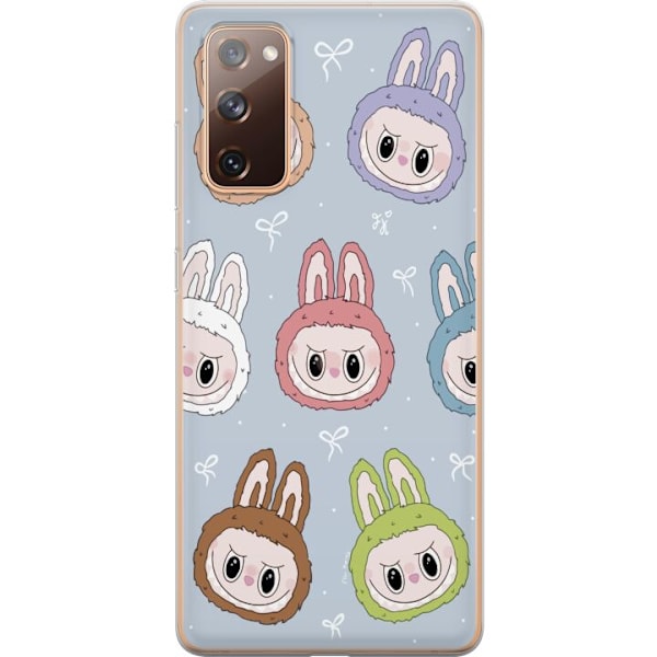 Samsung Galaxy S20 FE Läpinäkyvä kuori Pastel Labubu