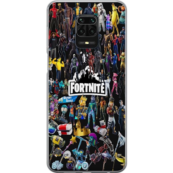 Xiaomi Redmi Note 9S Gennemsigtig cover Fortnite