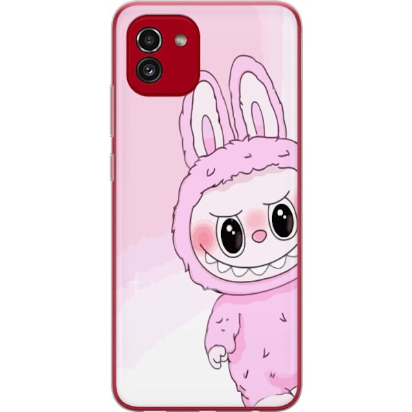 Samsung Galaxy A03 Gennemsigtig cover Labubu Kanin-serien