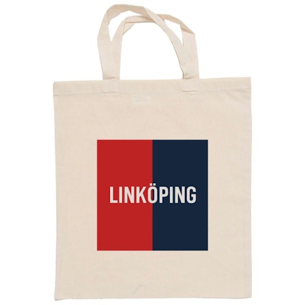 Kangaskassi | Kestävä Ostoskassi Kangasta Linköping – Jääkiekko Beige one size
