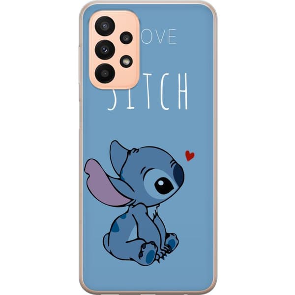 Kompatibelt Mobildeksel til Samsung Galaxy A23 I Love Stitch