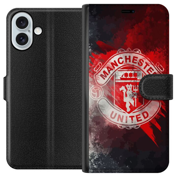 Apple iPhone 16 Plus Lompakkokotelo Manchester United