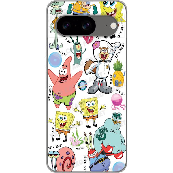 Google Pixel 8 Gjennomsiktig deksel SpongeBob SquarePants