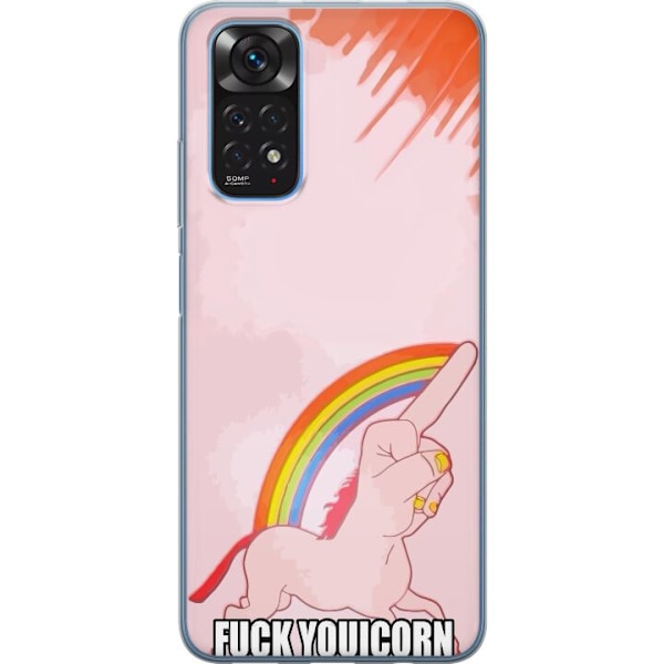 Xiaomi Redmi Note 11S Genomskinligt Skal Fuck Unicorn