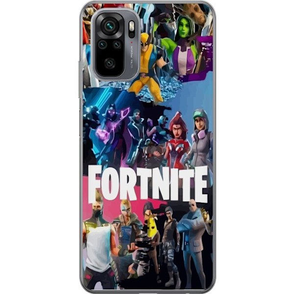 Xiaomi Redmi Note 10 Läpinäkyvä kuori Fortnite