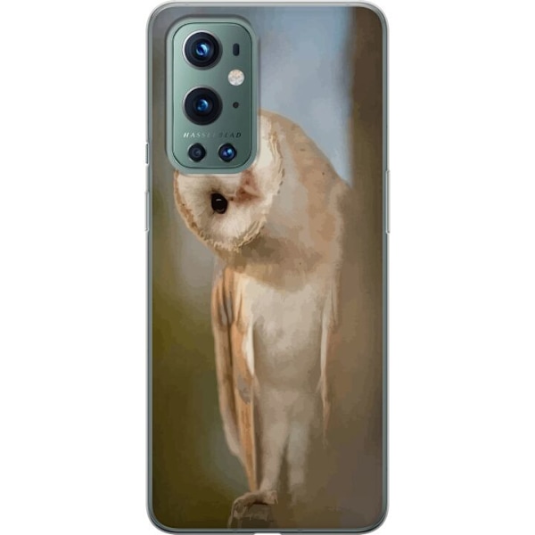 OnePlus 9 Pro Läpinäkyvä kuori Uggla Utelias Katse Lintumotiivi Metsä Luonto Grafinen Suunnittelu Suosittu Motiivi Eläin Teema Koriste