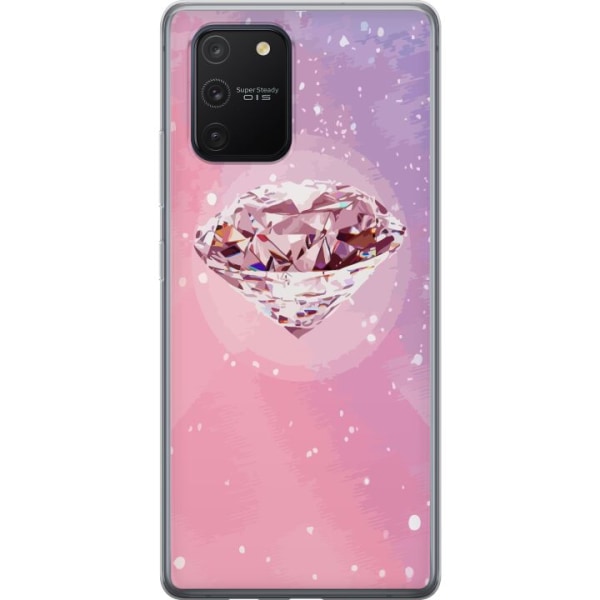 Samsung Galaxy S10 Lite Gennemsigtig cover Glitter Diamant
