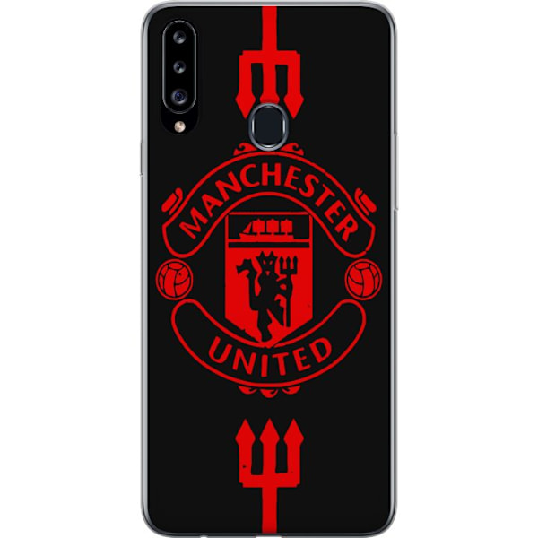 Samsung Galaxy A20s Läpinäkyvä kuori ManchesterUnited