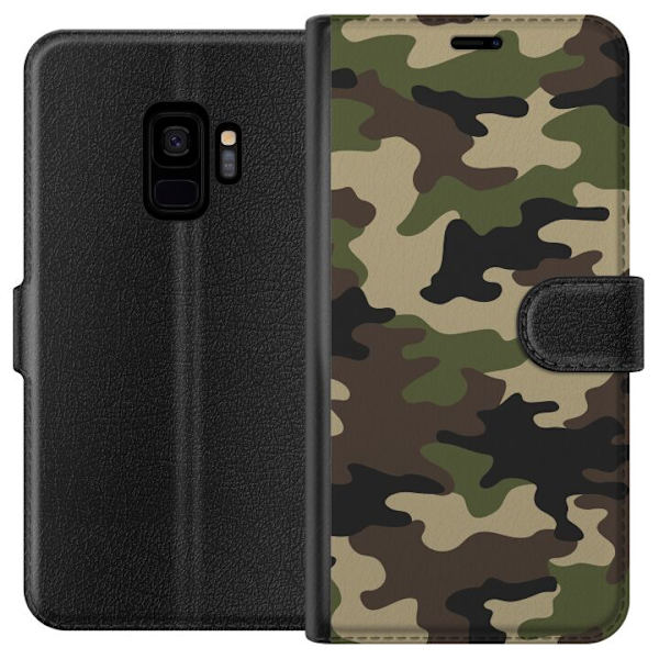 Samsung Galaxy S9 Tegnebogsetui Skov camo