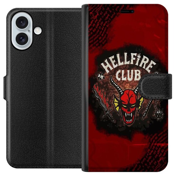 Apple iPhone 16 Plus Plånboksfodral HellFire Club - Stranger