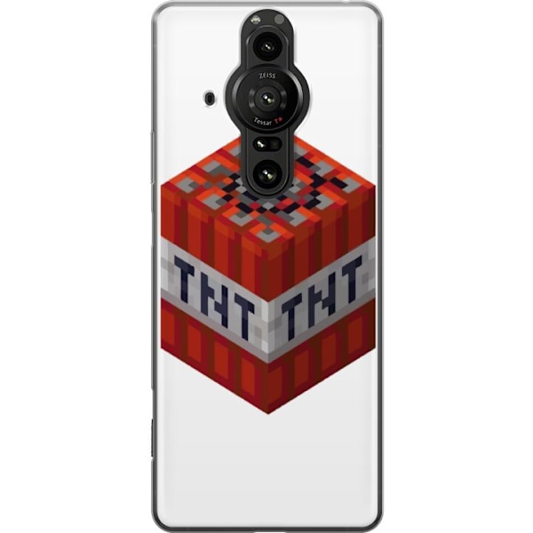 Sony Xperia Pro-I Läpinäkyvä kuori Minecraft TNT