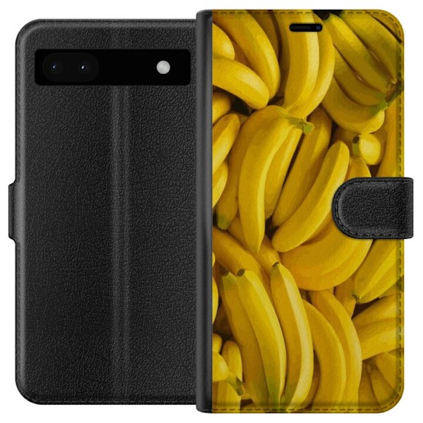 Google Pixel 6a Tegnebogsetui Banan mønster