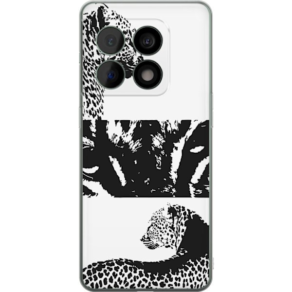 OnePlus 10 Pro Gennemsigtig cover Leopard Faces