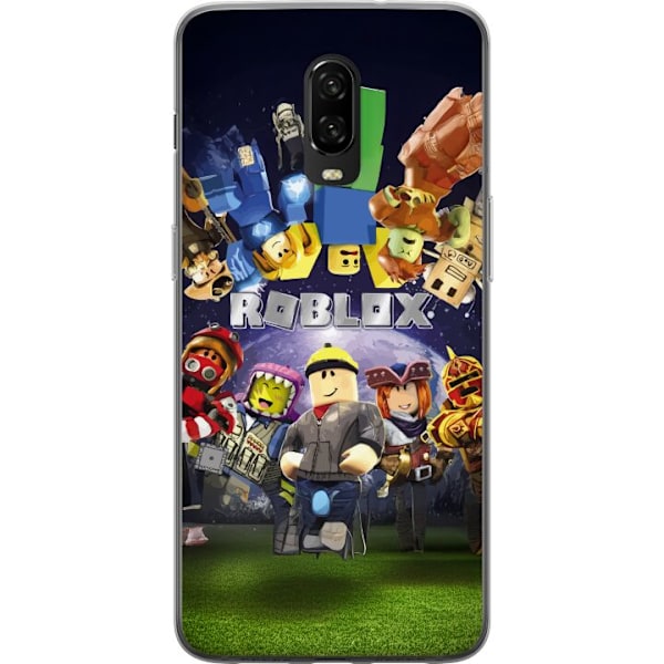 OnePlus 6T Läpinäkyvä kuori Roblox Maailma - Pelaamisseikkailu Lapsille ja Nuorille
